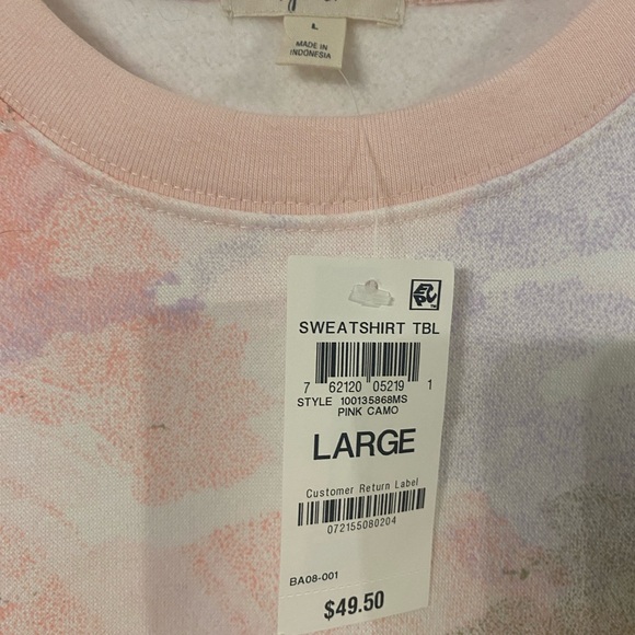 Style & Co cozy 2 pc sweat suit with jogger style pants.  Size L (12-14). NWT - Picture 3 of 9